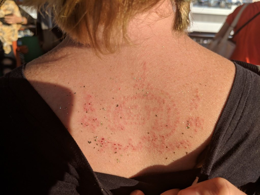Invisible Oil Sak Yant tattoo