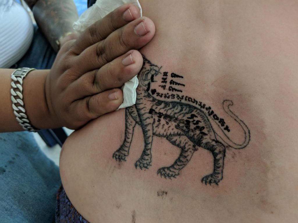 Finished Thai Tattoo