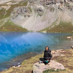 aLpine lake cold plunge