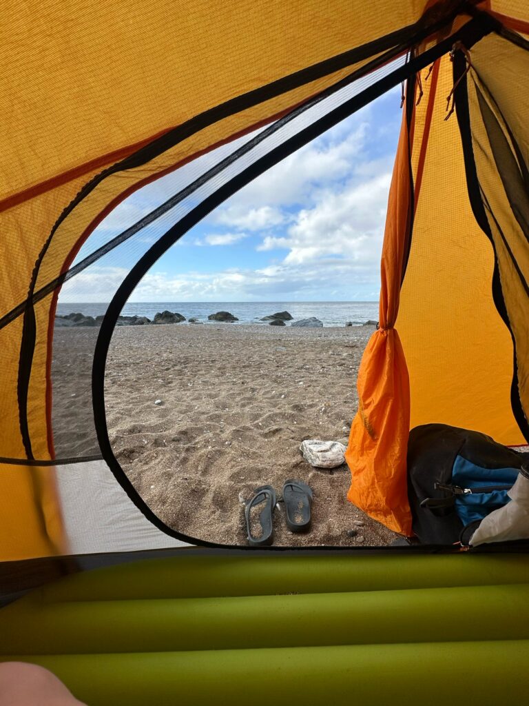 camping on the beach catalina island