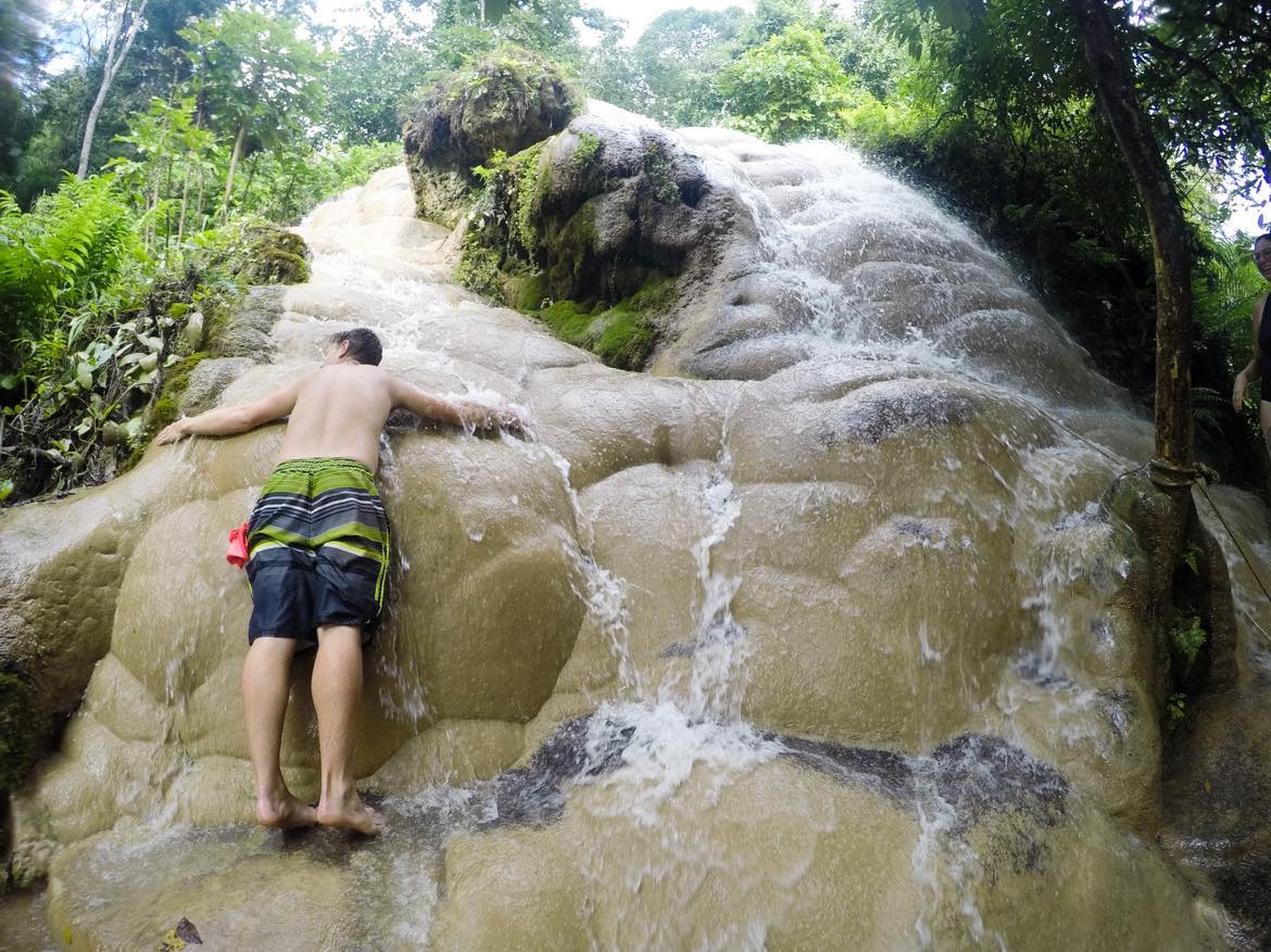 chiang mail thailand waterfall hike sticky waterfalls
