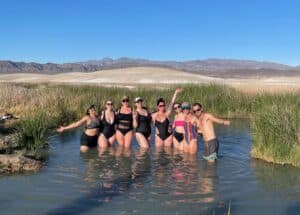 The Tecopa hot springs near Death Valley and Las Vegas at a yoga retreat within an hour of Las Vegas and in the California desert.
