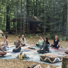 new hampshire glamping yoga retreat