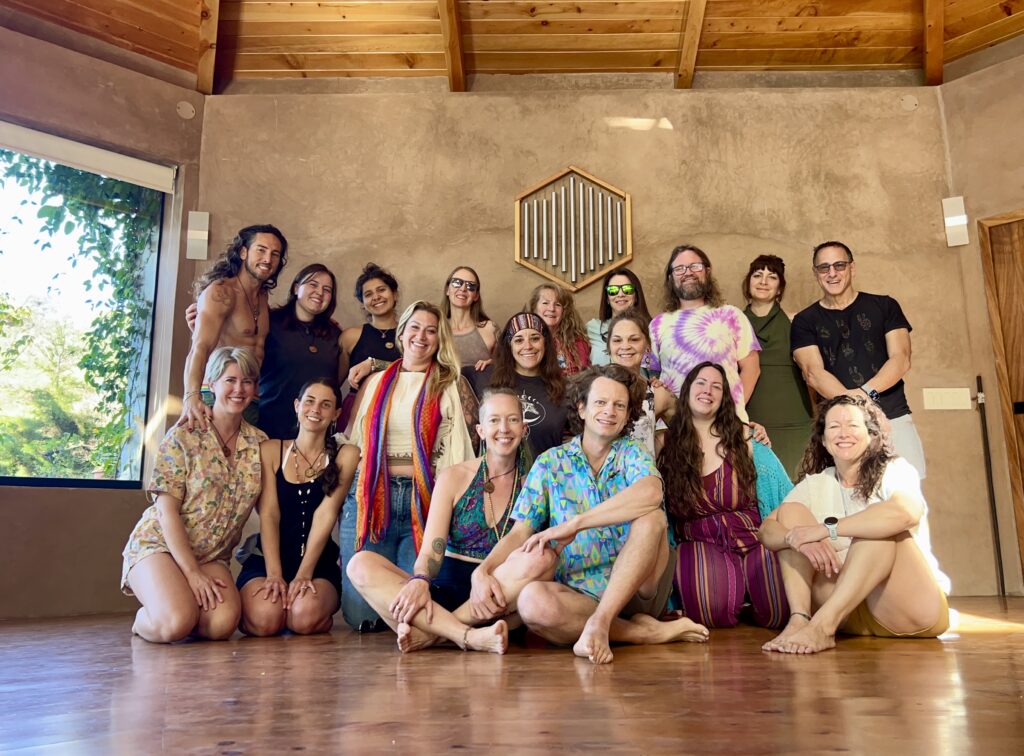 Retreat guides supporting a sober group experience