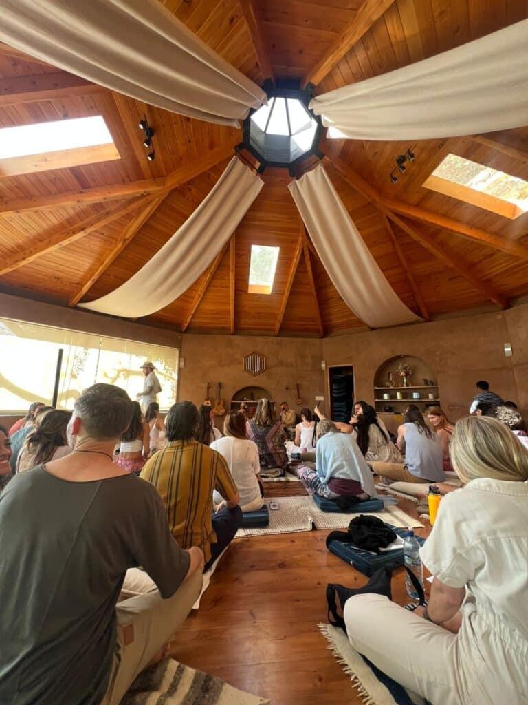 kirtan and Bhakti yoga at casa floresta Lake Atitlan San marcos