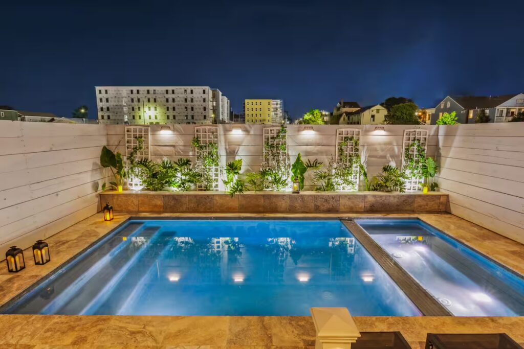 New Orleans yoga retreat pool