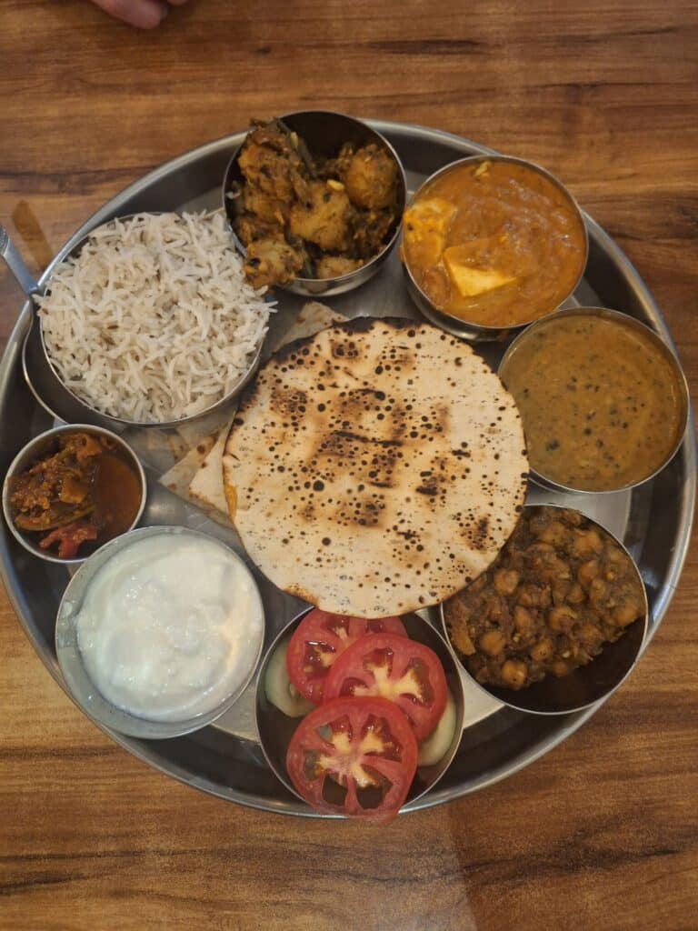 indian food lunch thali