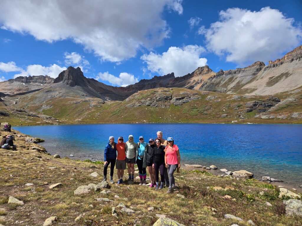 ice lake near silverton on alcohol free yoga retreat vacation in colorado USA