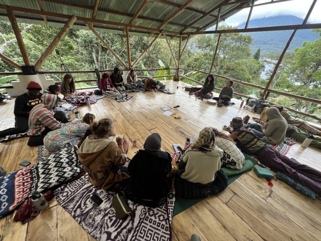 Beautiful scenery surrounding yoga teacher training at Lake Atitlan